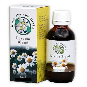 Eczema Blend by Aromatherapy Clinic product bottle and box