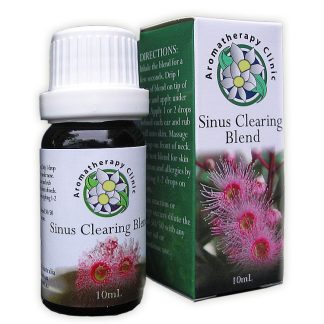 Aromatherapy Clinic Sinus Clearing Blend product bottle and box