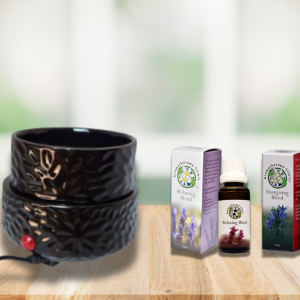 Starter kit with warmer oil burner, Relaxing Blend and Energizing Blend
