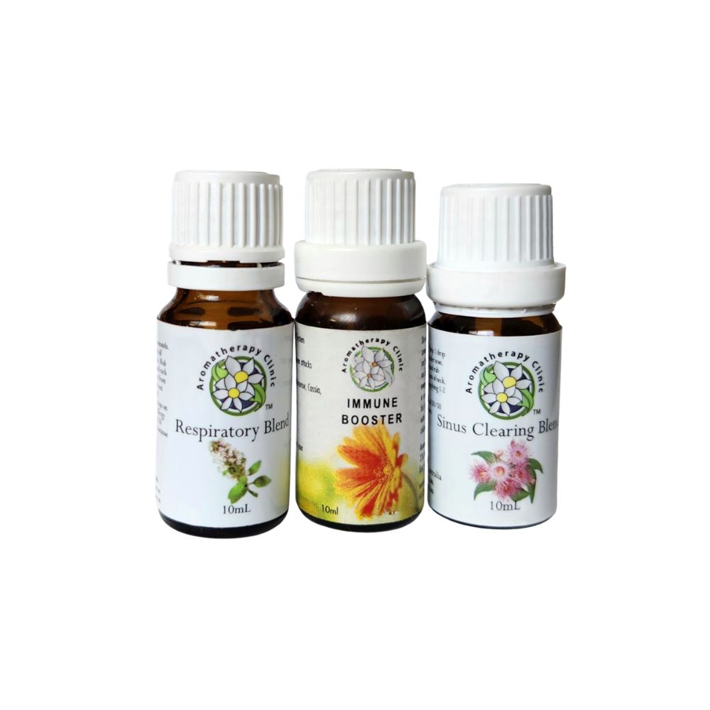 Aromatherapy Clinic original cold and flu set of natural essential oil blends