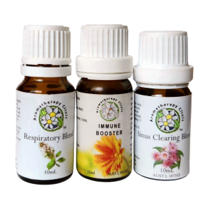 Cold and Flu Set by Aromatherapy Clinic containing Respiratory Blend, Immune Booster and Sinus Clearing Blend