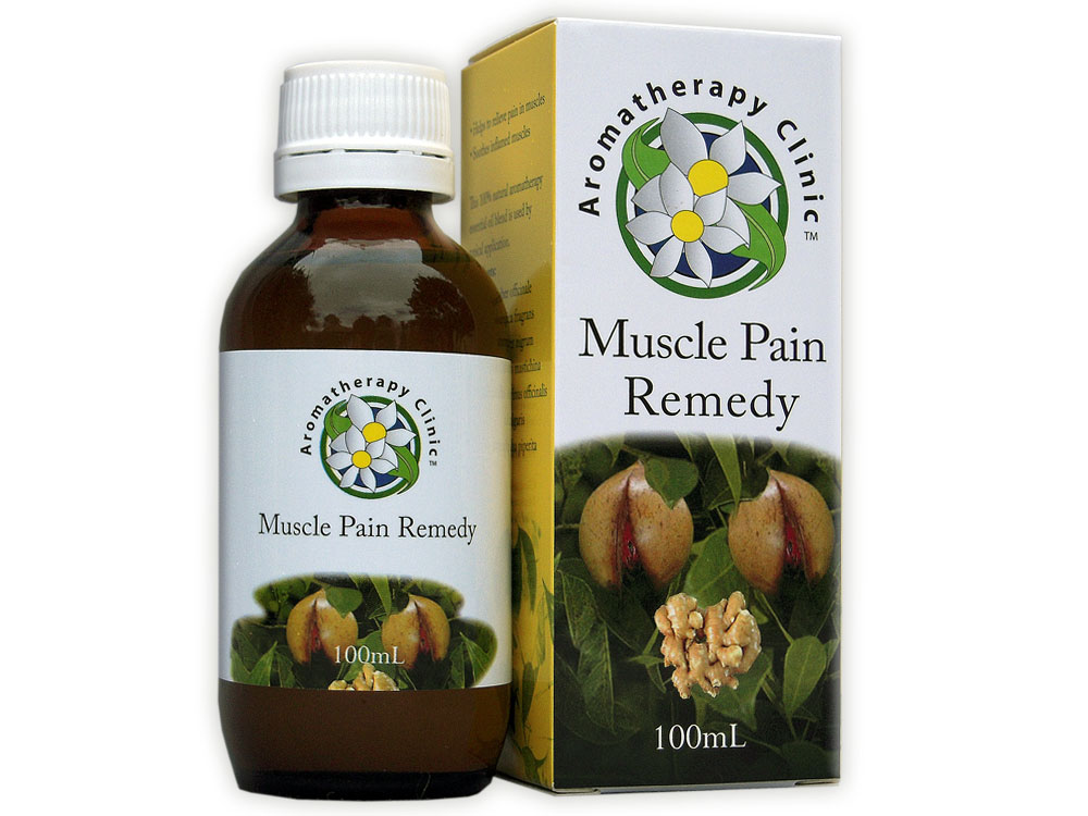 Muscle Pain Remedy product bottle and box