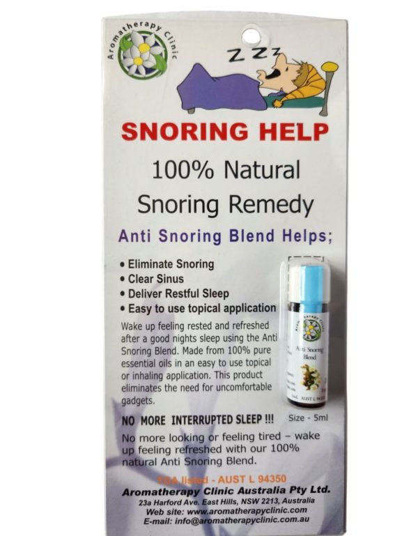 Aromatherapy Clinic 5 mL Anti Snoring Blend packaging